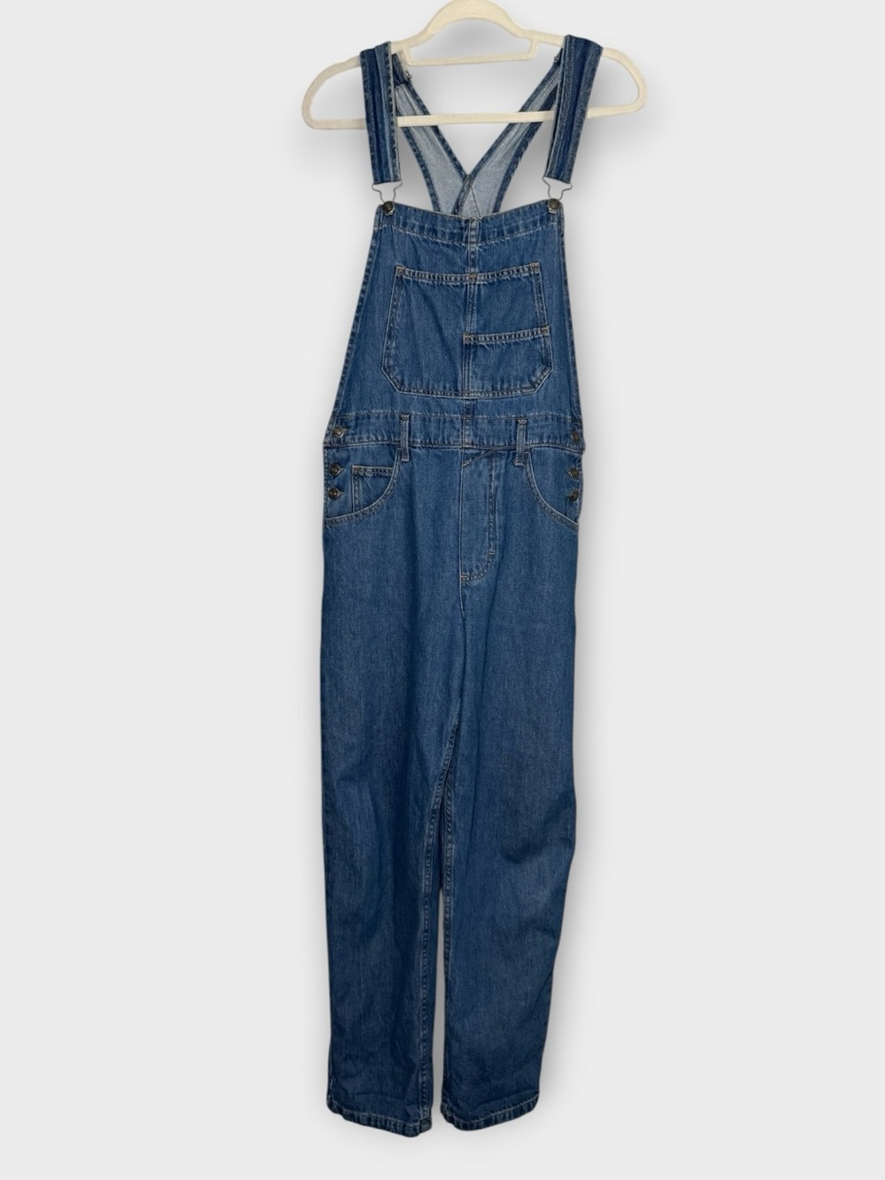 GUC Free People We The Free Denim Ziggy Overalls - Indigo Blue | Small